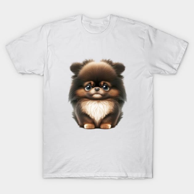 Dog Pet Cute Adorable Humorous Illustration T-Shirt by Cubebox